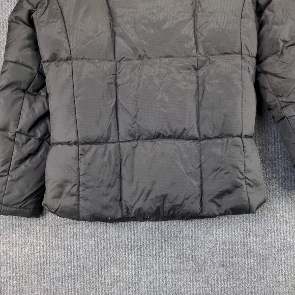 Steve & Barry's Double Down Puffer Jacket Womens Size L Black Full Zip #961124 - Picture 10 of 14
